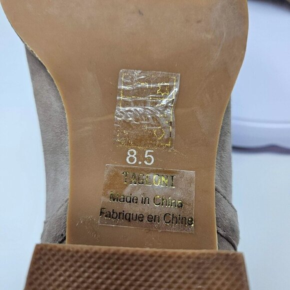 Jeffrey Campbell Taggart Booties Taupe Women's Size 8.5 Boho Festival Hippie - Picture 10 of 11